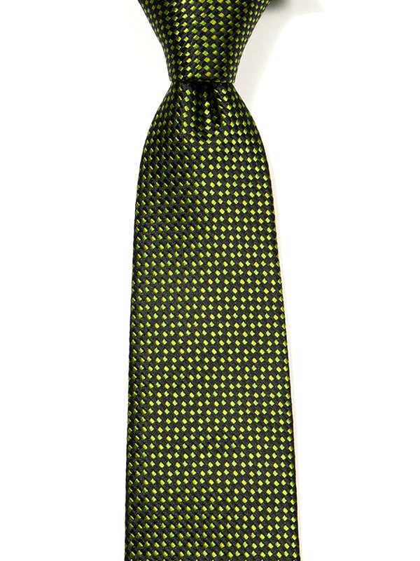 Campania Structure Solid Dark Green Silk Tie