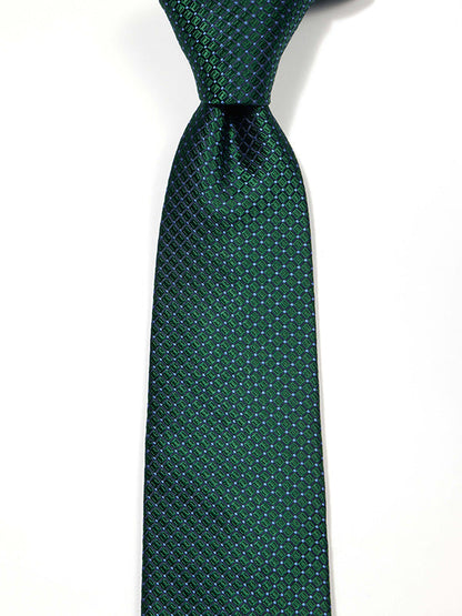 Campania Structure Solid Dark Green Silk Tie