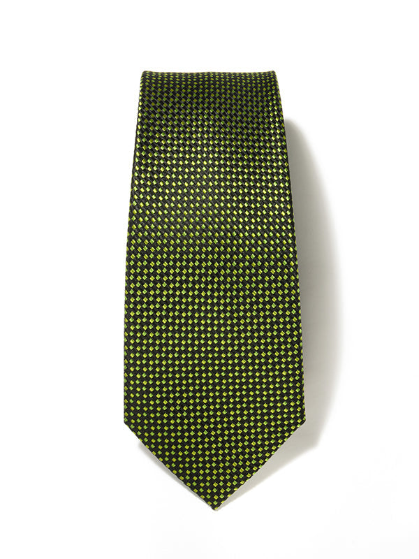 Campania Structure Solid Dark Green Silk Tie