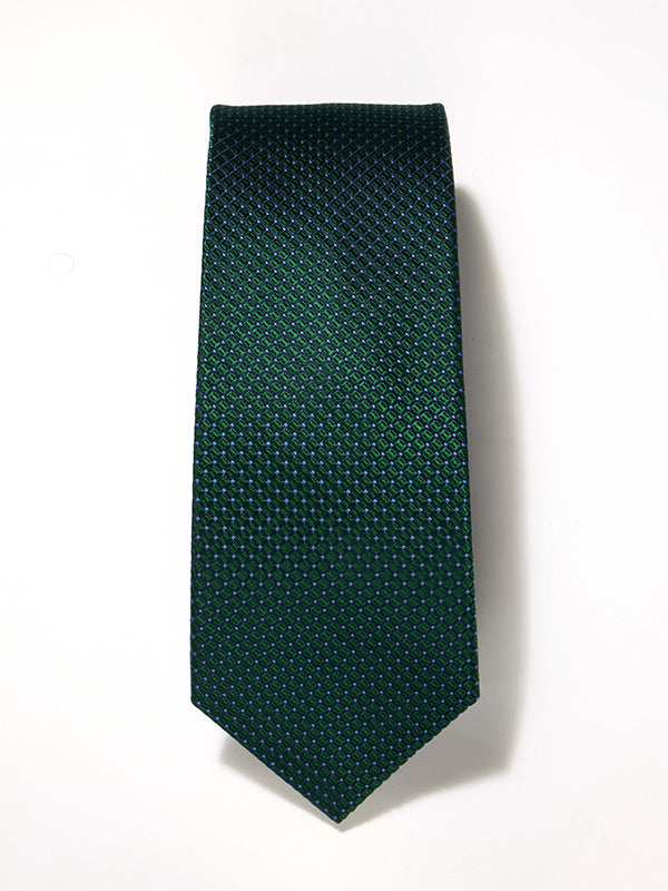 Campania Structure Solid Dark Green Silk Tie