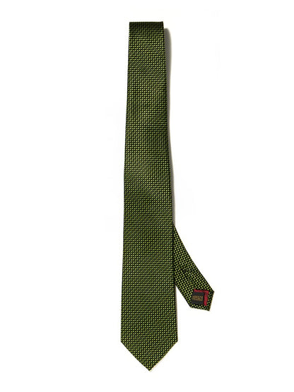 Campania Structure Solid Dark Green Silk Tie