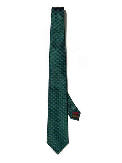 Campania Structure Solid Dark Green Silk Tie