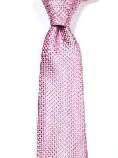 Campania Structure Solid Dark Pink Silk Tie