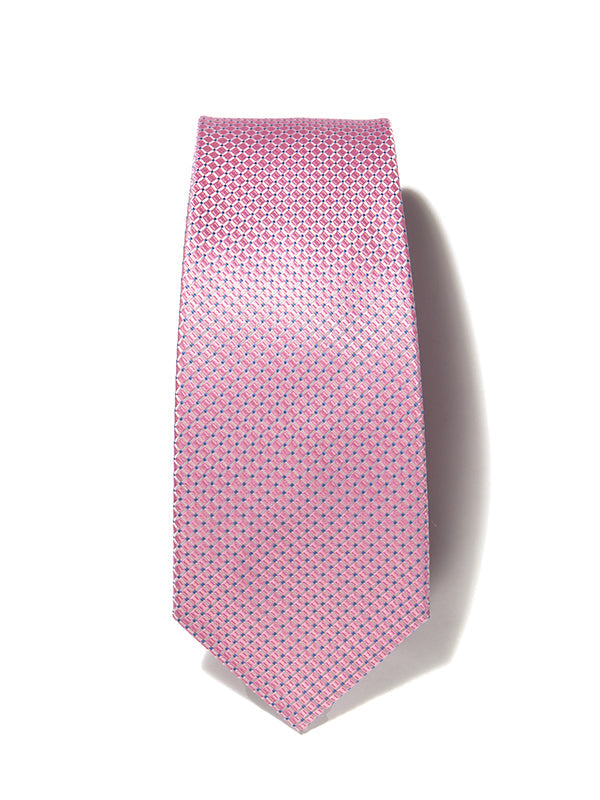 Campania Structure Solid Dark Pink Silk Tie