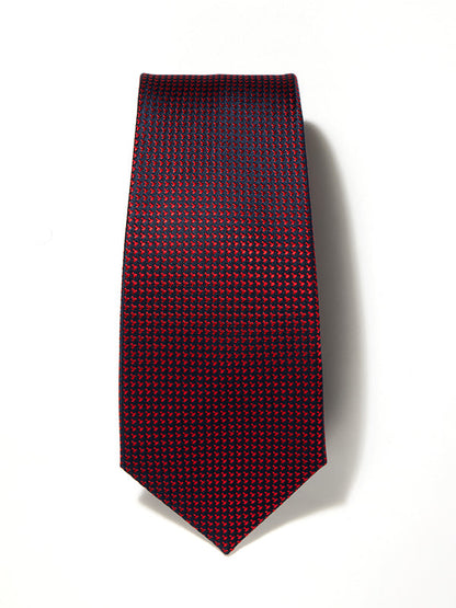 Campania Structure Solid Dark Red Silk Tie
