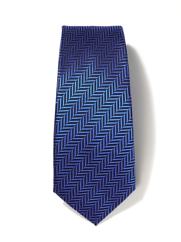 Campania Structure Solid Medium Blue Silk Tie