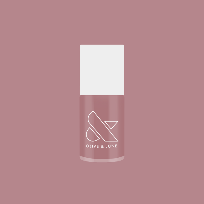 Olive and June Can I Borrow A Sweater? gel polish bottle in mauve jelly shade for mani or manicure use