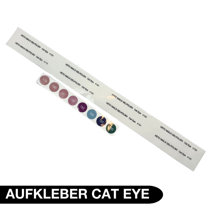 CAT EYE GEL POLISH AUFKLEBER SET