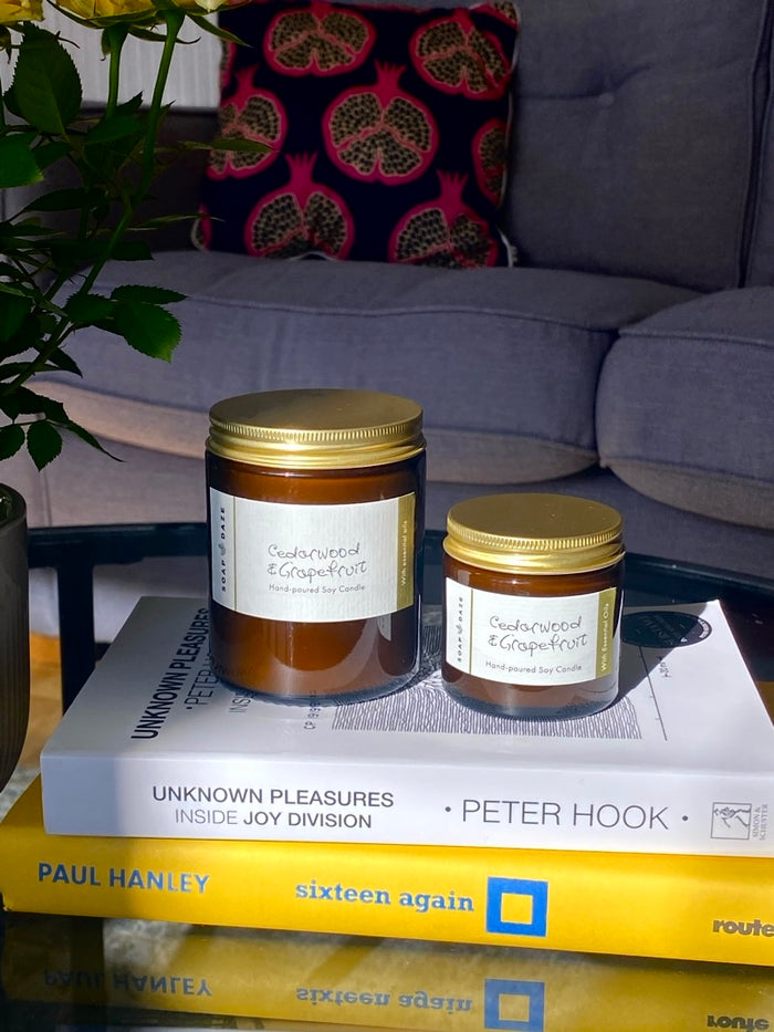 Cedarwood Grapefruit Soy Wax Candle