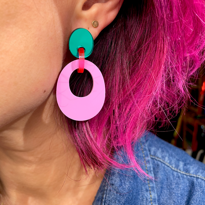 CELEBRATE "Too Loud" MINI - Green/Neon Pink/Pink
