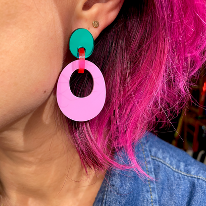 CELEBRATE "Too Loud" MINI - Green/Neon Pink/Pink