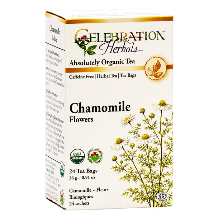 Box of Celebration Herbals Chamomile Flowers Tea - 24 Tea Bags