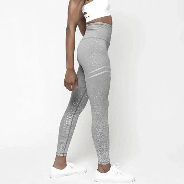 Chic Gold Print Leggings
