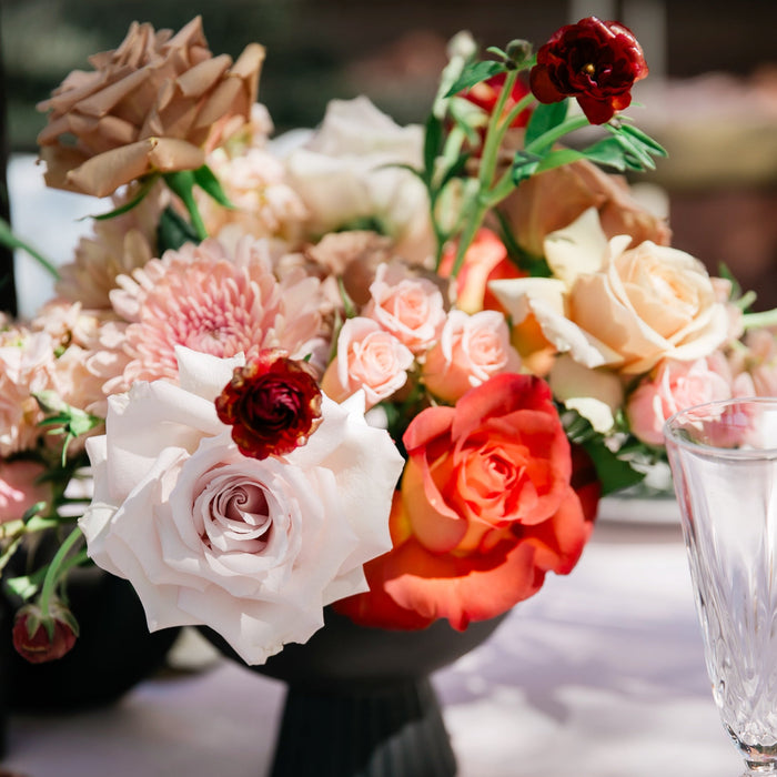 Chic Peach and Toffee Sedona Styled Wedding