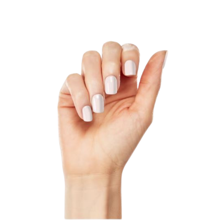 43123 China Glaze Light As Lace 14ml Nail Polish | Hand with light pink nail polish on a white background