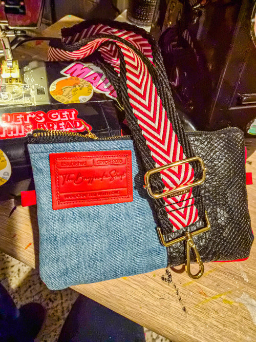 Chris Denim Mini Pouchette (2 colors )