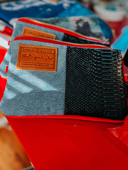 Chris Denim Mini Pouchette (2 colors ) image 0