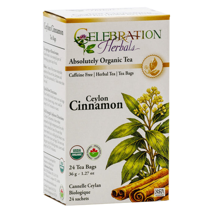 Box of Celebration Herbals Cinnamon Ceylon True or Sweet Cinnamon Tea - 24 Tea Bags