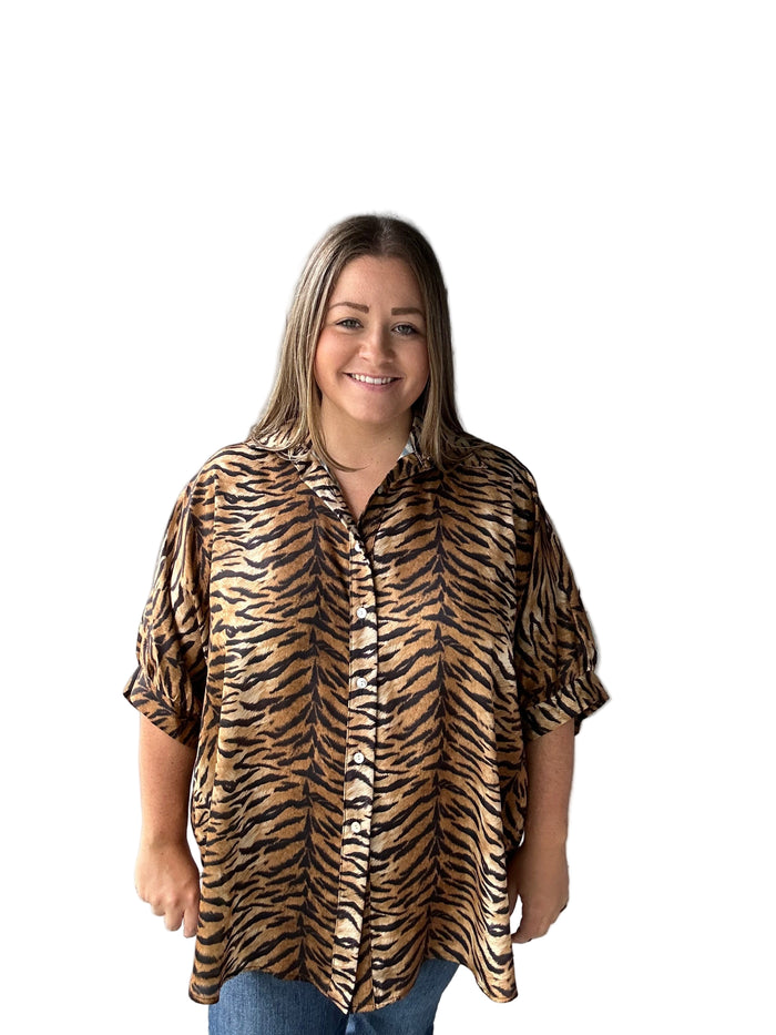 Classiest Tiger Blouse