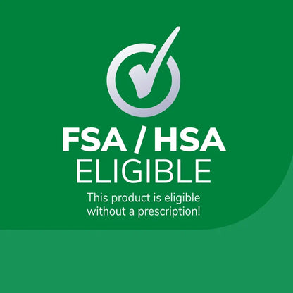 FSA/HSA eligible plantar wart remover graphic with eligibility check icon