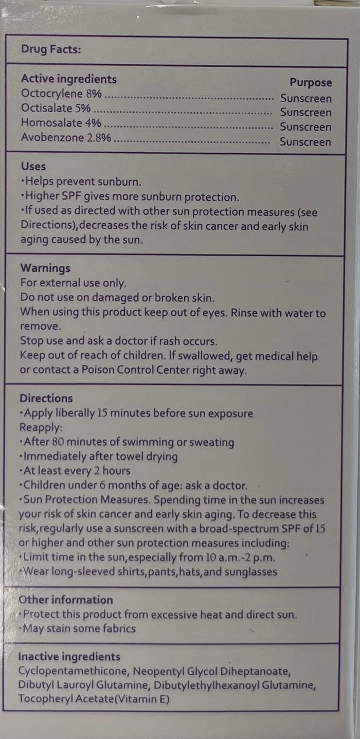 SPF 50 sunscreen stick with vitamin E for clear, lightweight daily UV protection