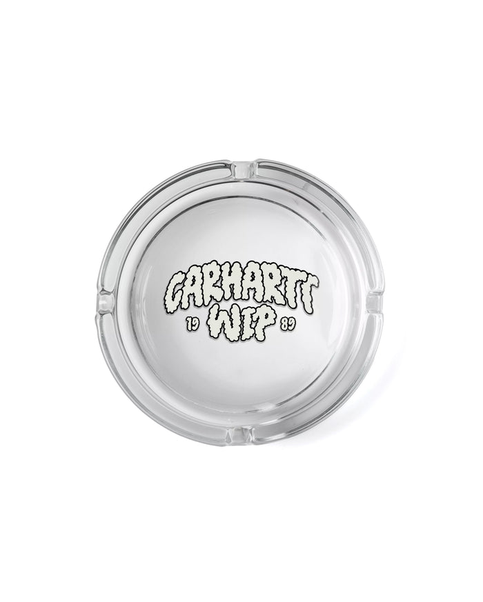 Cloud Script Ashtray Glass Clear
