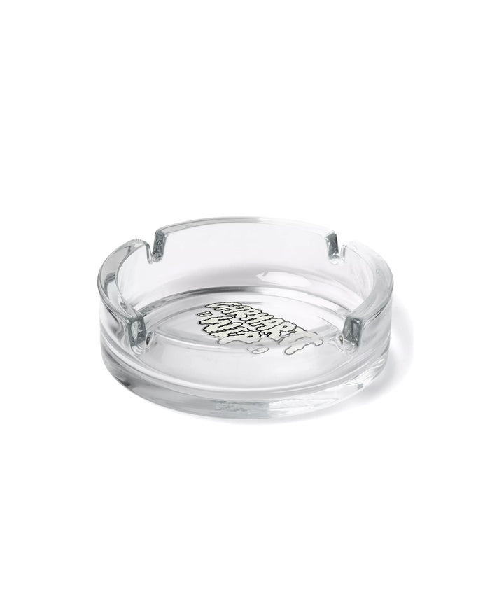 Cloud Script Ashtray Glass Clear