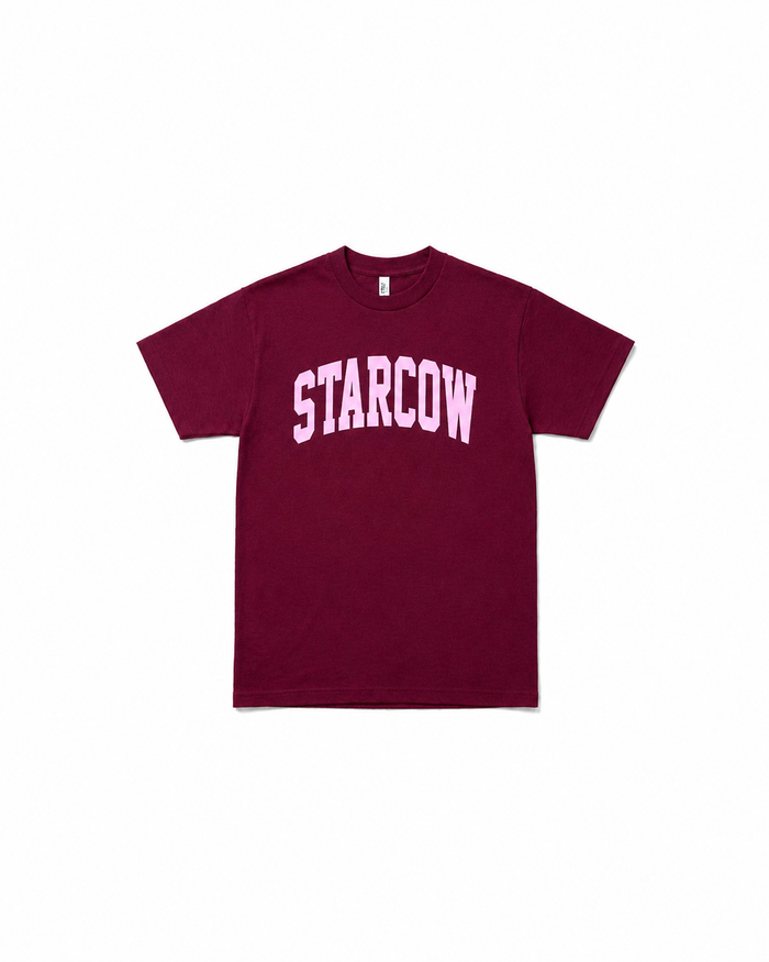 College Tee Burgundy Blush
