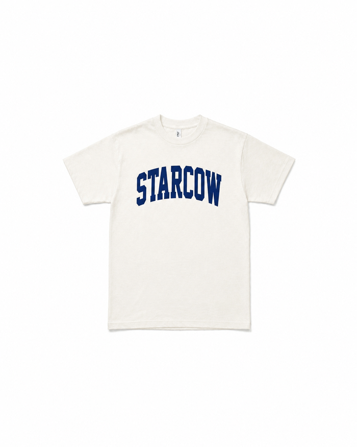 College Tee Ivory Navy