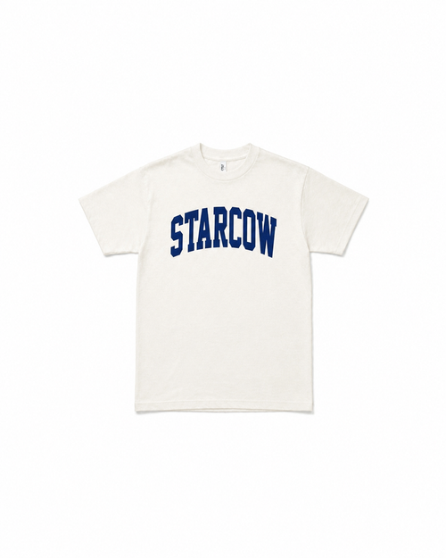 College Tee Ivory Navy