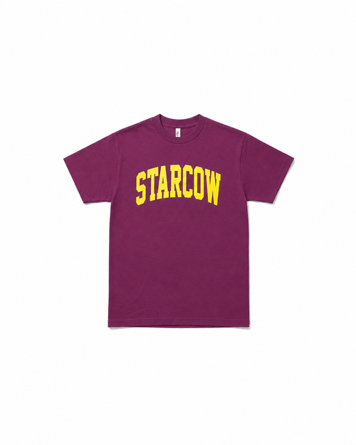 College Tee Plum Mustard