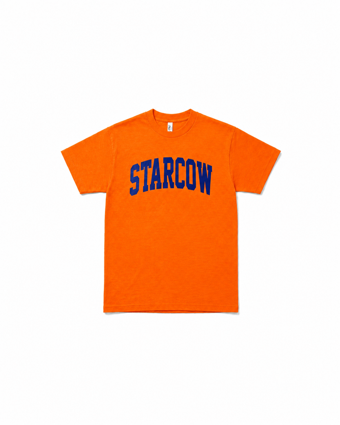College Tee Tangerine Cobalt