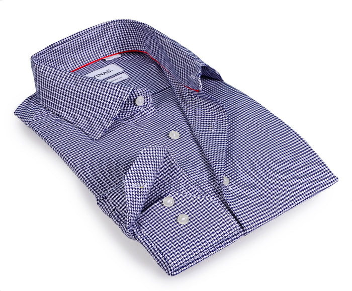Contemporary Fit Button-Down Shirt w/Contrast  Trimming- Final Sale