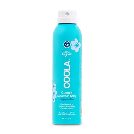 Coola Classic Organic Sunscreen Spray Fragrance-Free BS SPF50