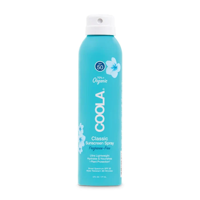 Coola Classic Organic Sunscreen Spray Fragrance-Free BS SPF50