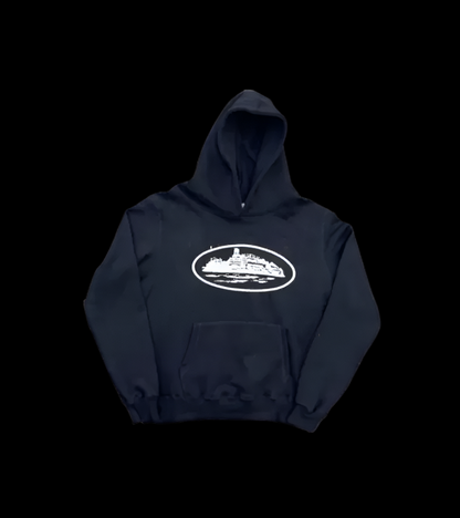 Corteiz Alcatraz Black Hoodie Set