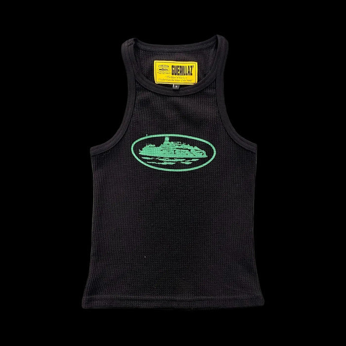 Corteiz Alcatraz Women's Tank Top Black/Green