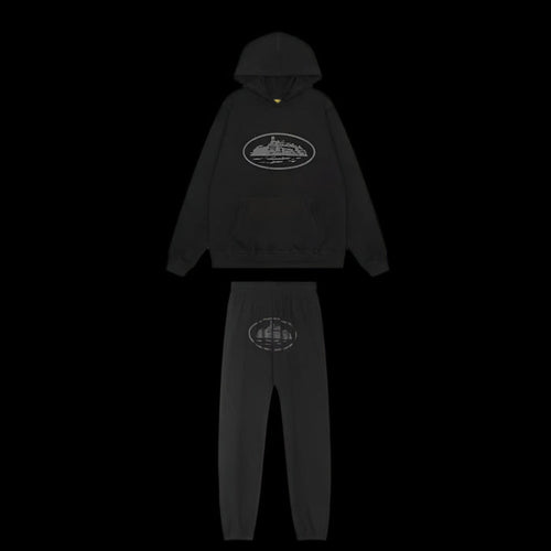 Corteiz Blackout Hoodie Set