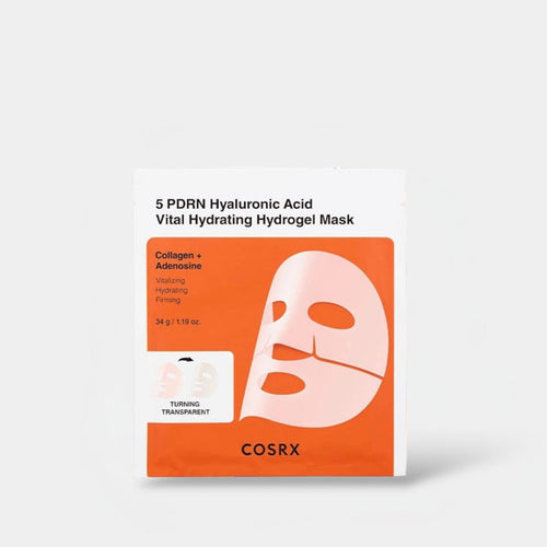 Cosrx 5 PDRN Hyaluronic Acid Vital Hydrating Hydrogel Mask (1 Sheet) قناع هيدروجيل مرطب حيوي بحمض الهيالورونيك من كوسركس 5 PDRN - Princess Cosmetics Qatar