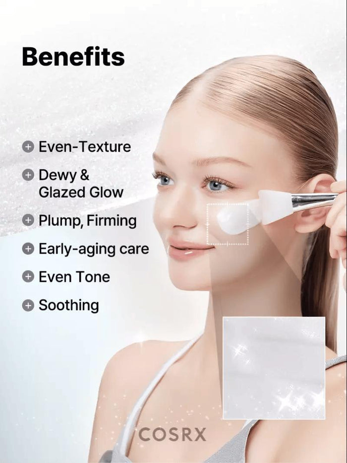 Cosrx PDRN Exosome Skinplaning Glaze Mask 50ml كوسركس قناع تلميع البشرة من إكسوزوم PDRN - Princess Cosmetics Qatar