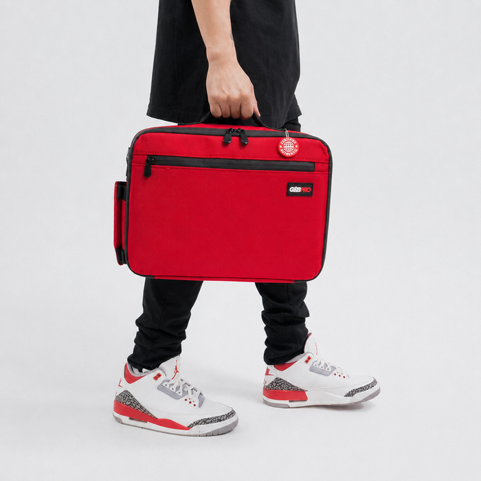 Crossbody Mobile Workstation with Extending Tray System – Fire Red
