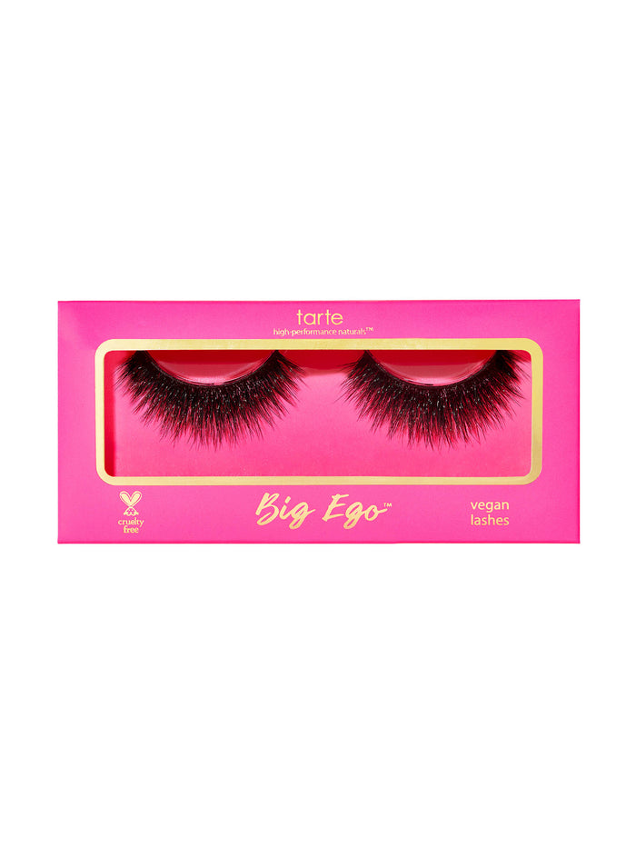 Tarte Big Ego vegan lashes packaging on a white background
