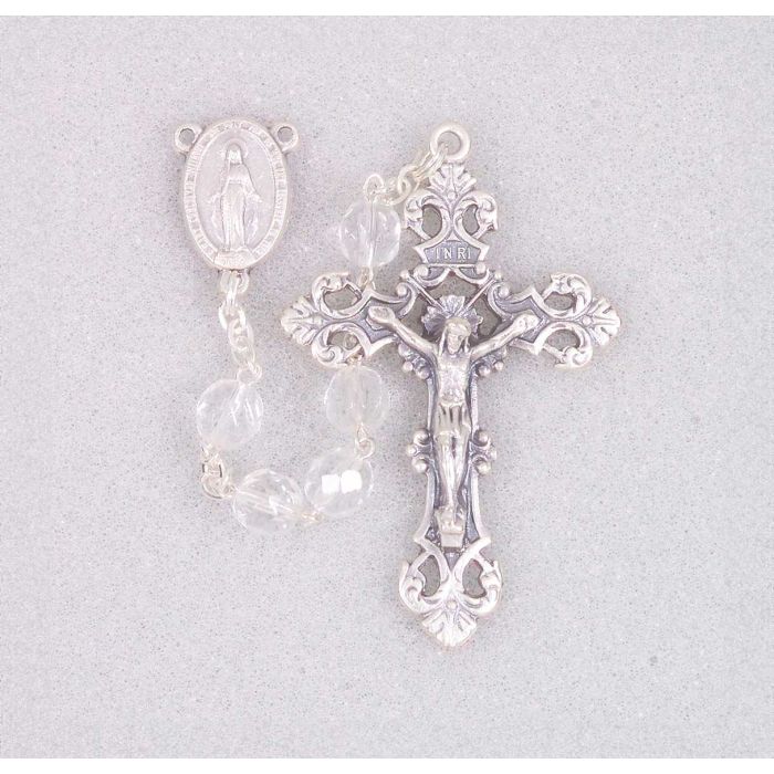 Crystal Aurora Borealis Bead Rosary