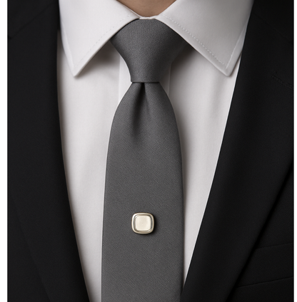 Dalaco Cushion Cut Mother of Pearl Tie Pin