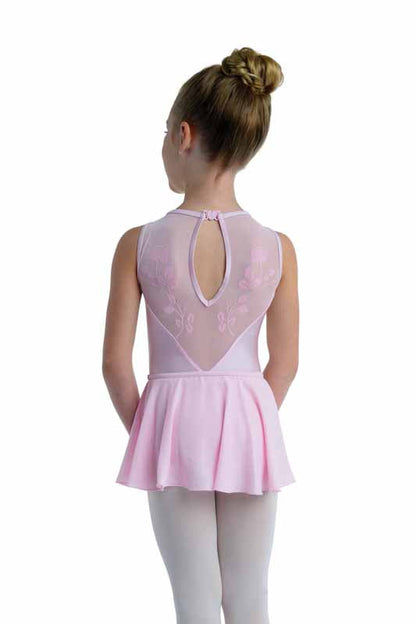 Danznmotion Pink Sheer Back Dance Leotard