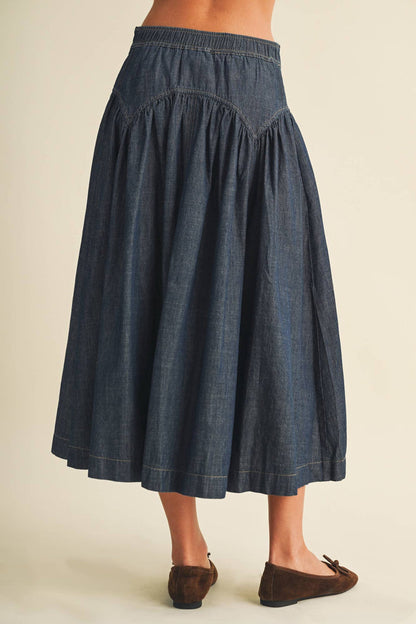 Dark Denim Skirt