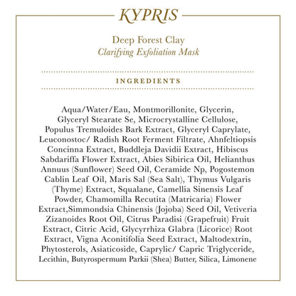 KYPRIS Beauty-Deep Forest Clay-Skincare-KYPRIS_ImageWithIngredients_DeepForestClay_GS5_6-The Detox Market |