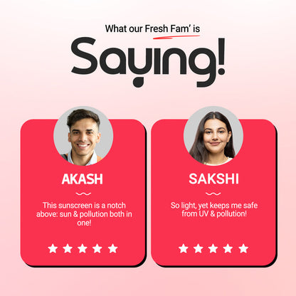 Fresh fam saying customer reviews star ratings