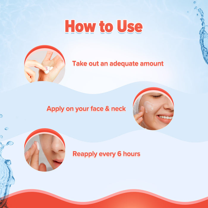 Detan sunscreen how to use apply reapply neck