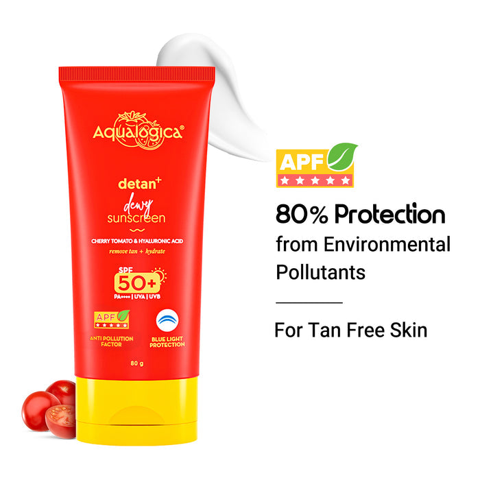 Aqualogica sunscreen tube with SPF 50+